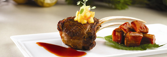 Oven baked Lamb Chop marinated with lemon grass (banner)