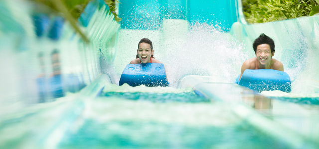 Dueling Racer at Adventure Cove Waterpark