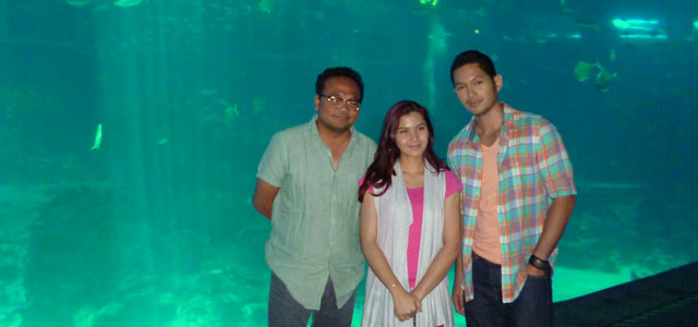 Sinaran: The Movie filiming at S.E.A. Aquarium