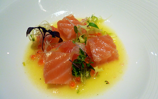 Sous-vide salmon