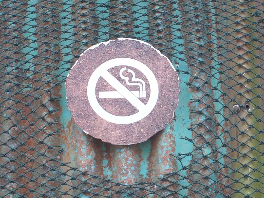 No Smoking sign at Water World