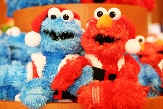 Sesame Street Christmas Cookie Monster Elmo