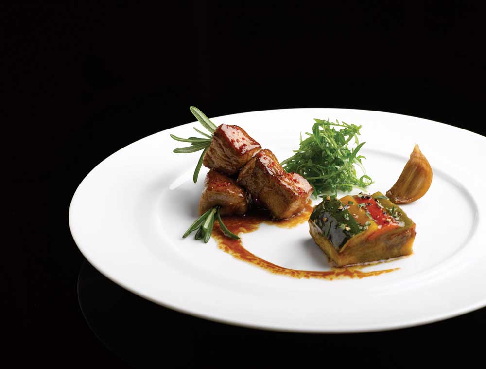 L'AGNEAU (Skewered Spring Lamb) from L'Atelier de Joël Robuchon