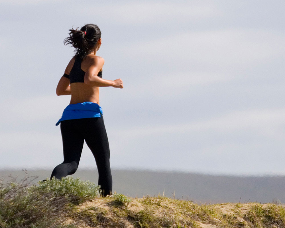 woman running