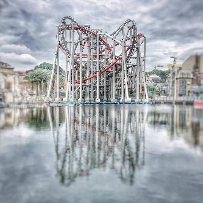 Get a shot of the full Battlestar Galactica fom across the lake at Madagascar.