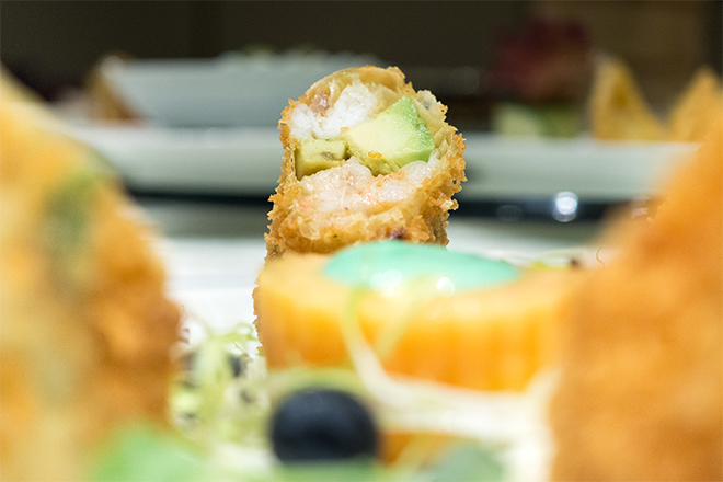 Grouper Roll with Prawn and Avocado